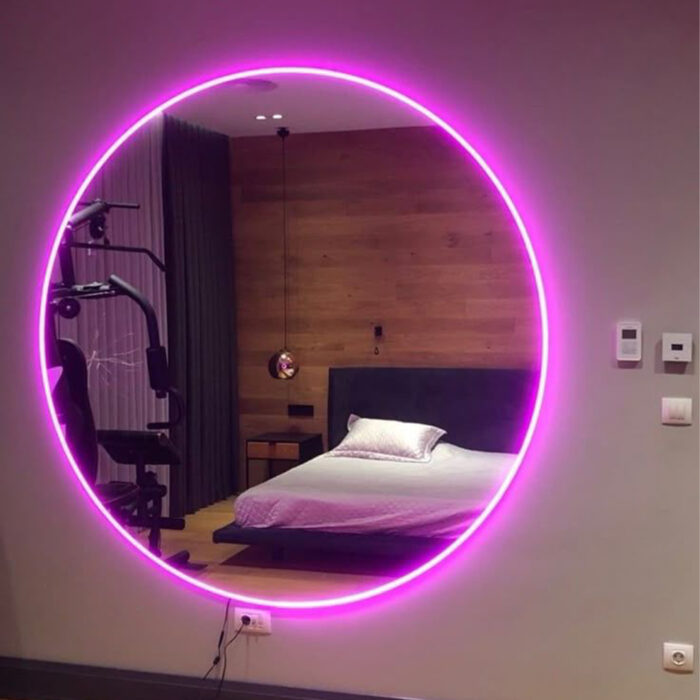 Round Backlit Mirror